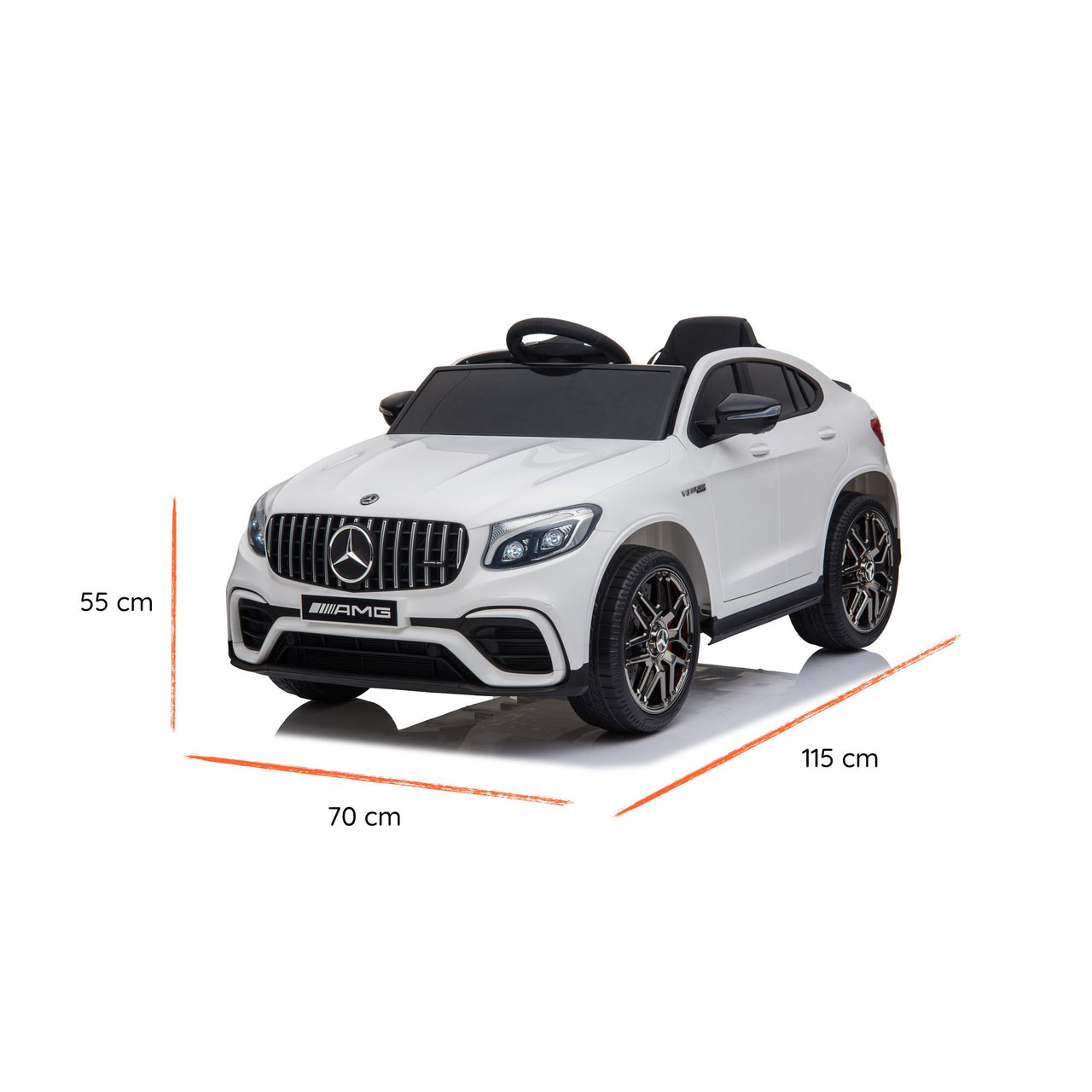 Mercedes GLC AMG Elektro-Coupé für Kinder Größe#colore_bianco