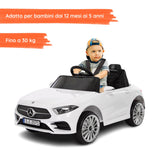 Mercedes CLS bianca con bambino#colore_bianco