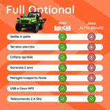 Jeep Wrangler Rubicon elettrica per bambini tabella comparativa#colore_verde