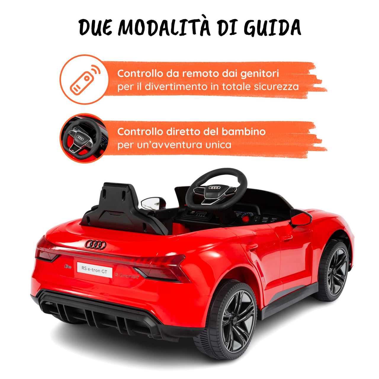 Audi Rs Etron rossa - modalità di guida#colore_rosso