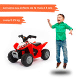 Mini Quad Rouge avec enfant#couleur_rouge