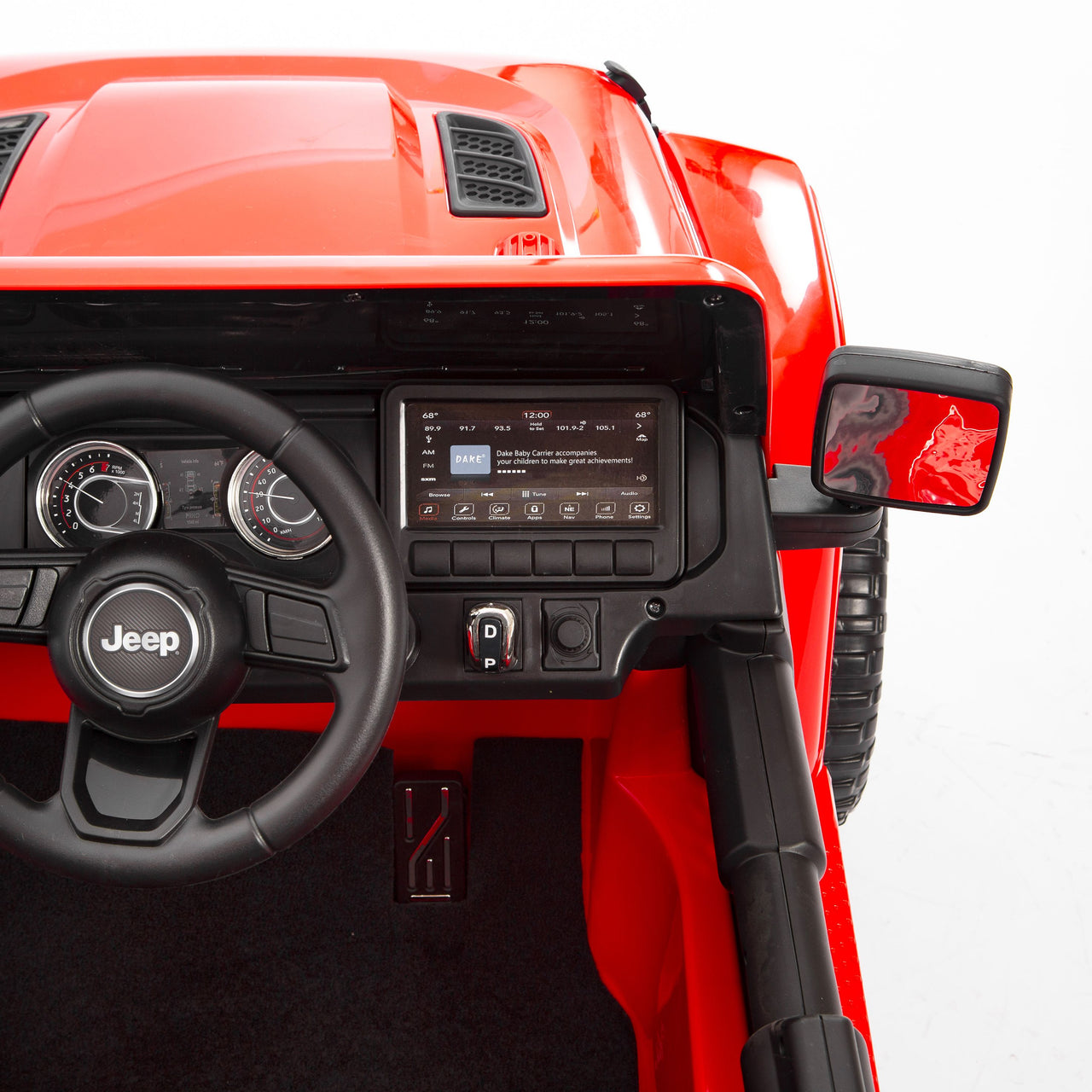 Jeep Wrangler Rubicon elettrica per bambini 4#colore_rosso