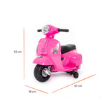 Mini Vespa rosa dimensioni#colore_rosa