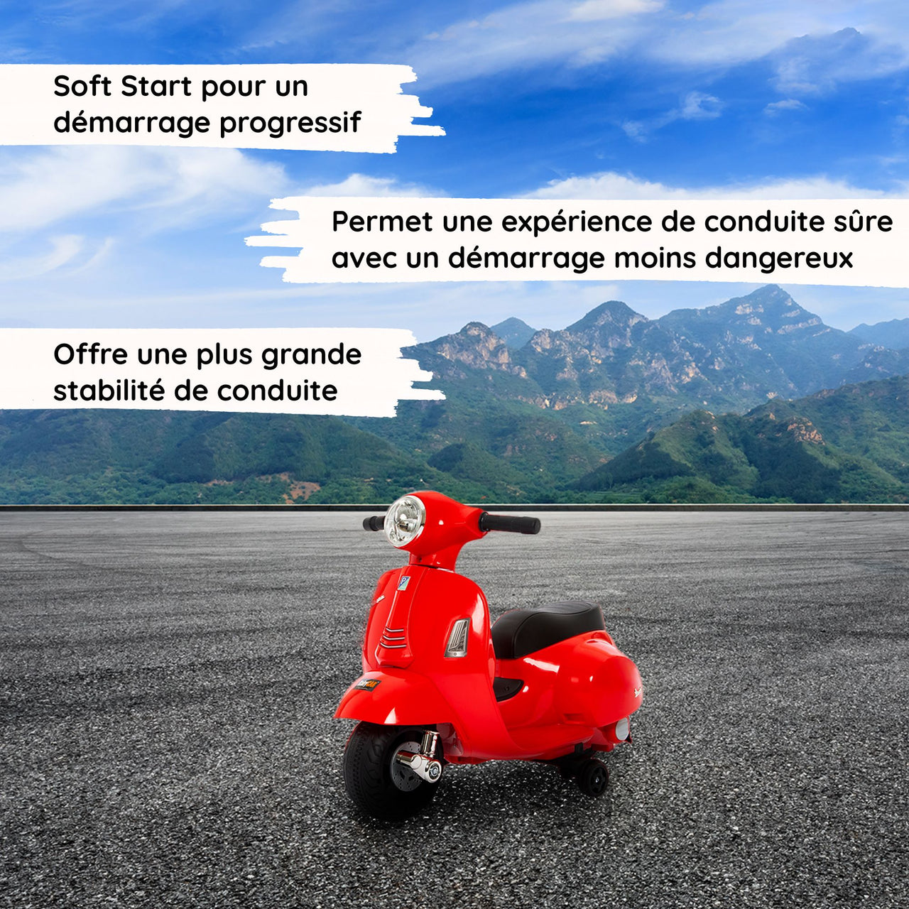 Mini vespa rouge Soft Start#couleur_rouge