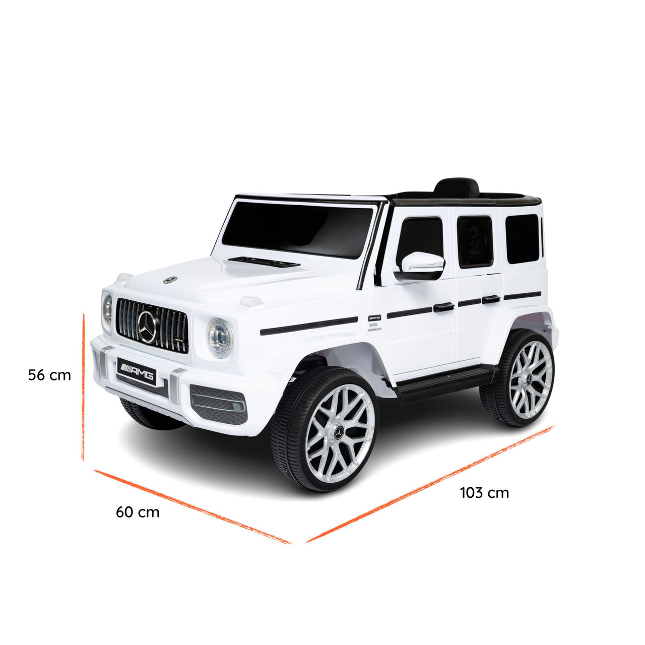 Mercedes G63 Weiß Größe#colore_bianco