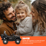 Jeep Wrangler Rubicon elettrica per bambini 12V nera