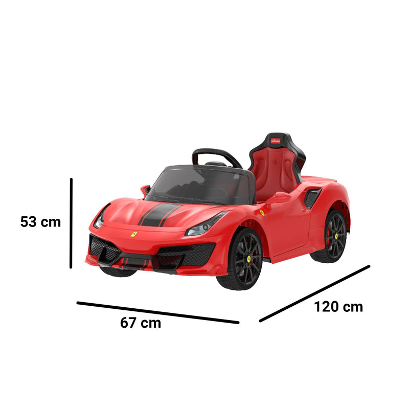 Ferrari 488 Größe für Kinder#colore_rosso