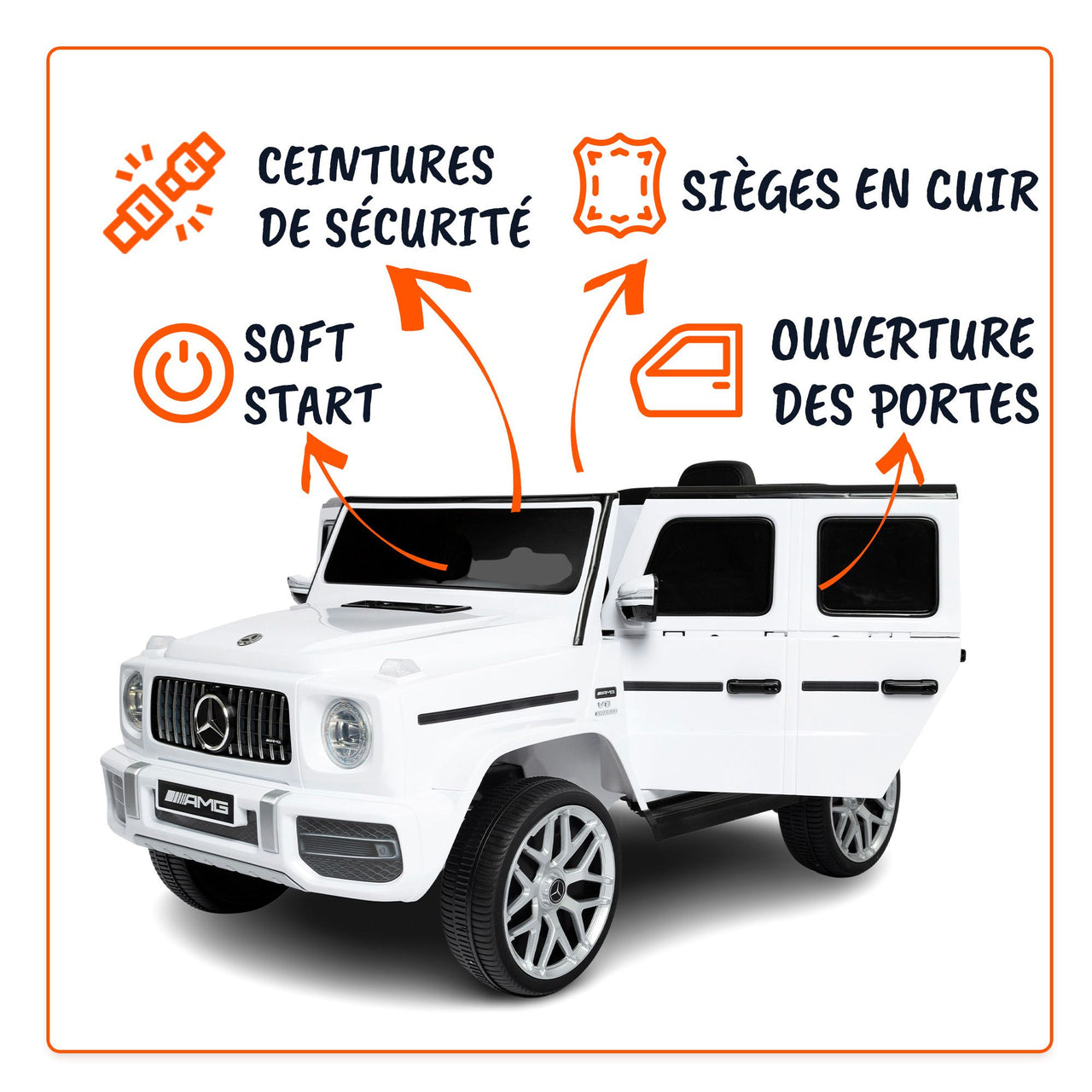 Mercedes G63 Blanc - optional 2#couleur_blanc