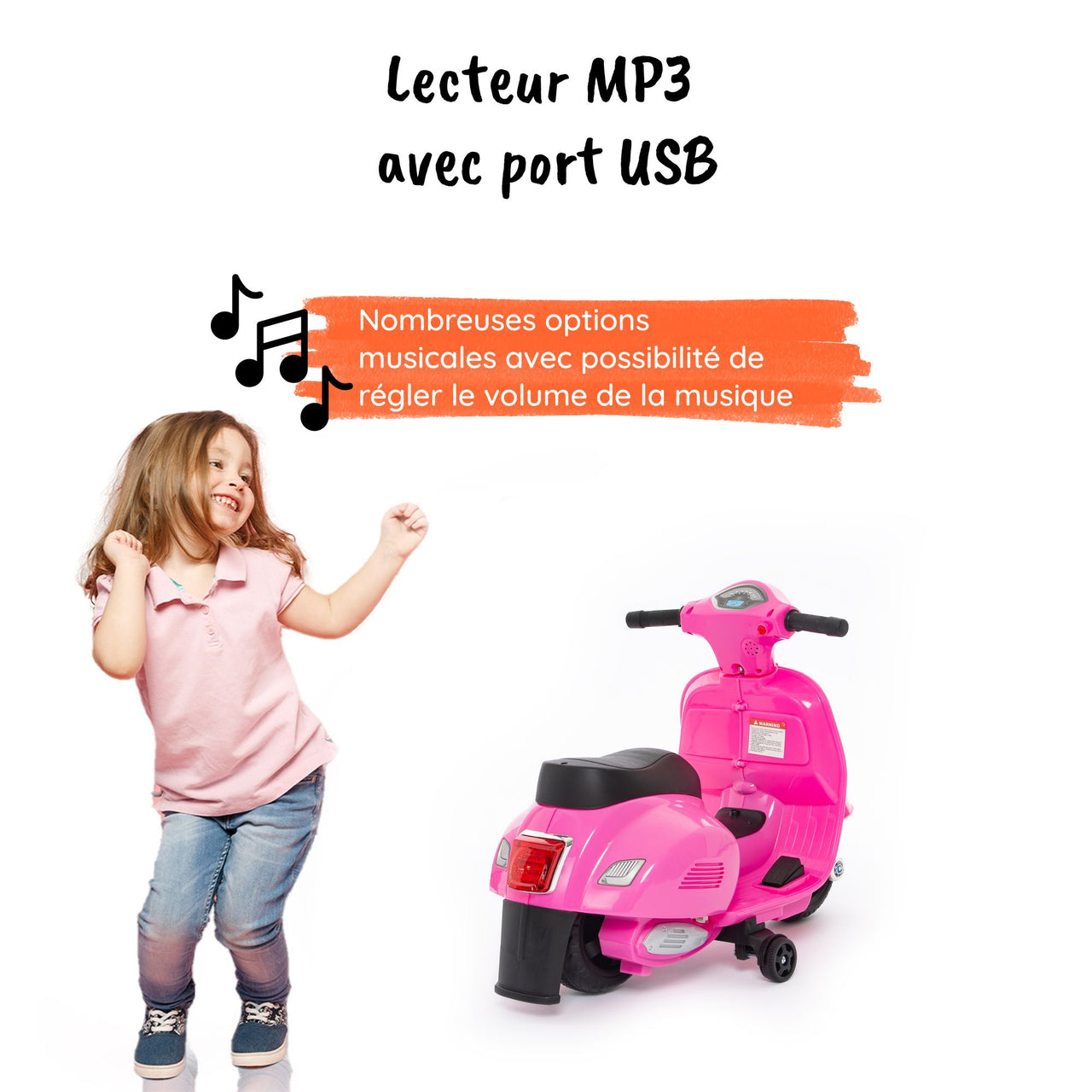 Mini vespa rose MP3#couleur_rose