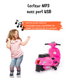 Mini vespa rose MP3#couleur_rose