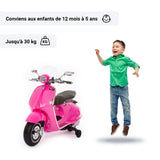 Vespa 946 rose avec enfant#couleur_rose