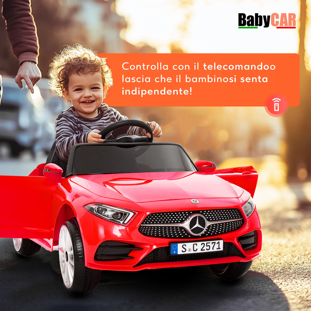 Mercedes CLS 350 AMG eléctrico para niños roja