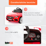 Mercedes CLS 350 AMG elettrica per bambini rossa