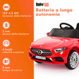 Mercedes CLS 350 AMG elettrica per bambini rossa