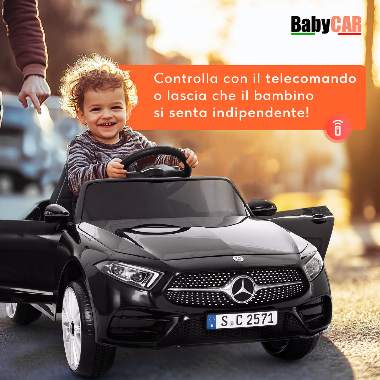 Mercedes CLS 350 AMG elettrica per bambini nera