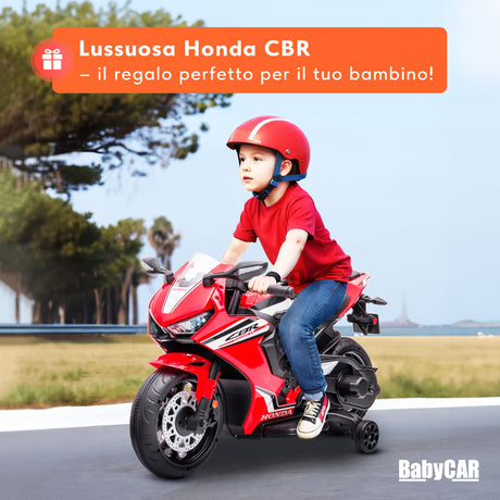 Honda CBR 1000 RR elettrica per bambini a 12V rossa