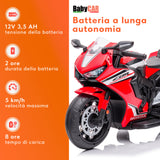 Honda CBR 1000 RR elettrica per bambini a 12V rossa