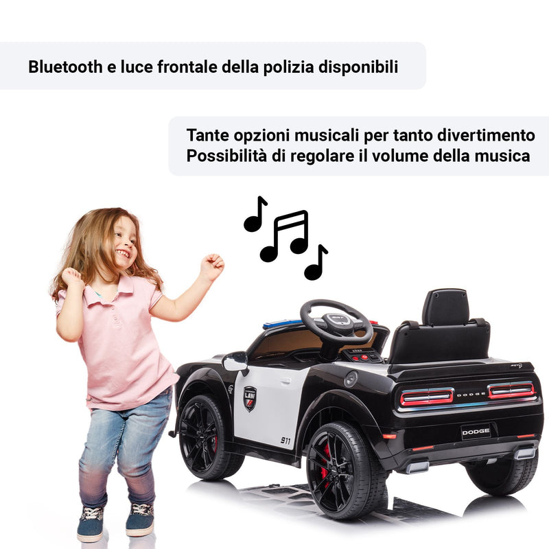 Bluetooth e luce della polizia funzionante