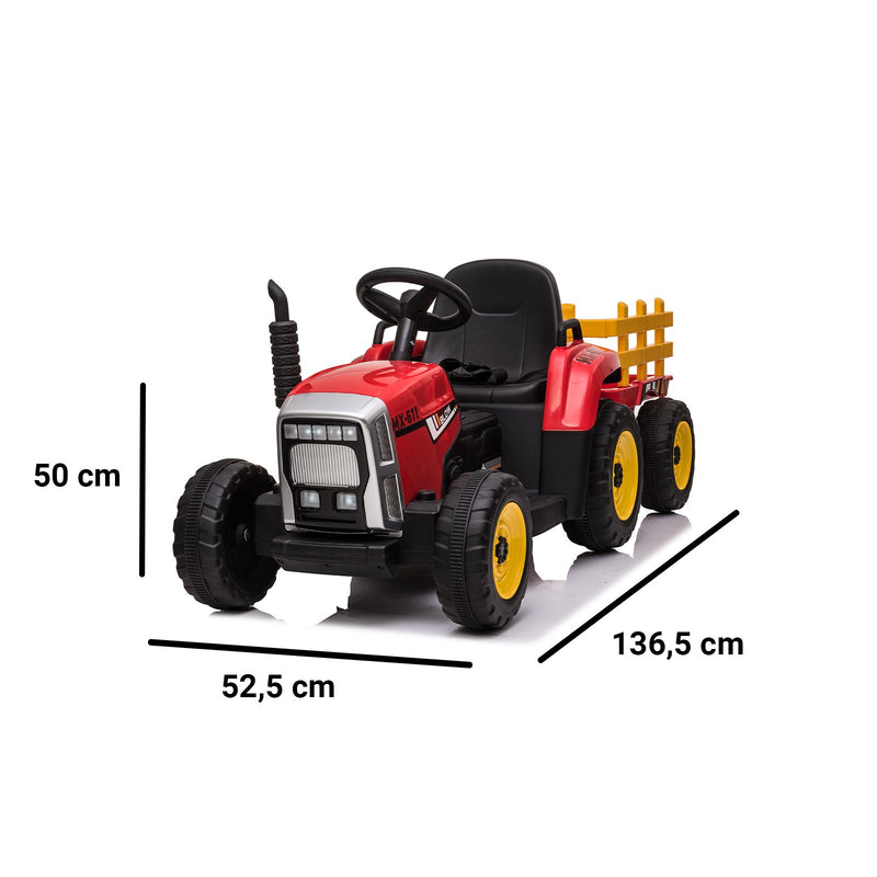 Trattore con rimorchio giocattolo dimensioni