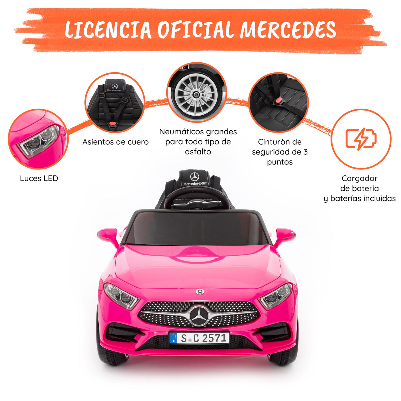 Mercedes CLS Rosa Opciones#color_rosa