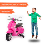 Vespa 946 rosa con niño#color_rosa