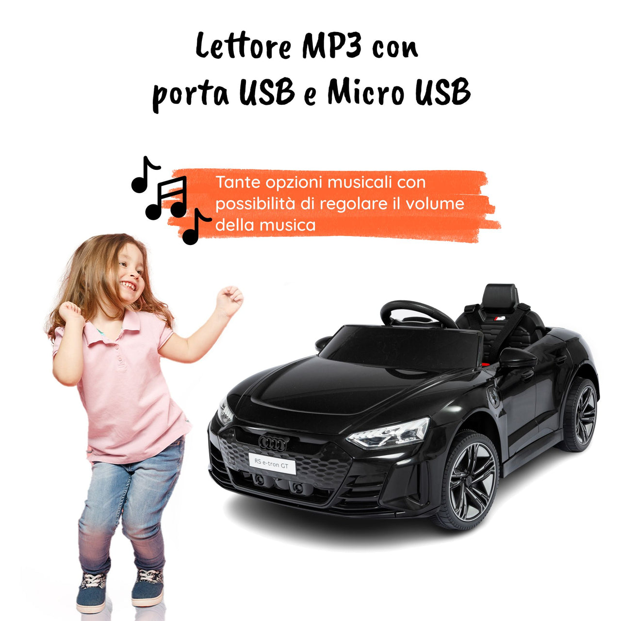 Audi RS etron Nera - USB#colore_nero