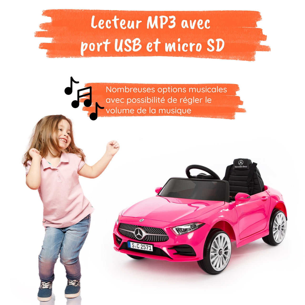 Mercedes CLS Rose MP3#couleur_rose