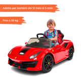 Ferrari 488 con bambino#colore_rosso